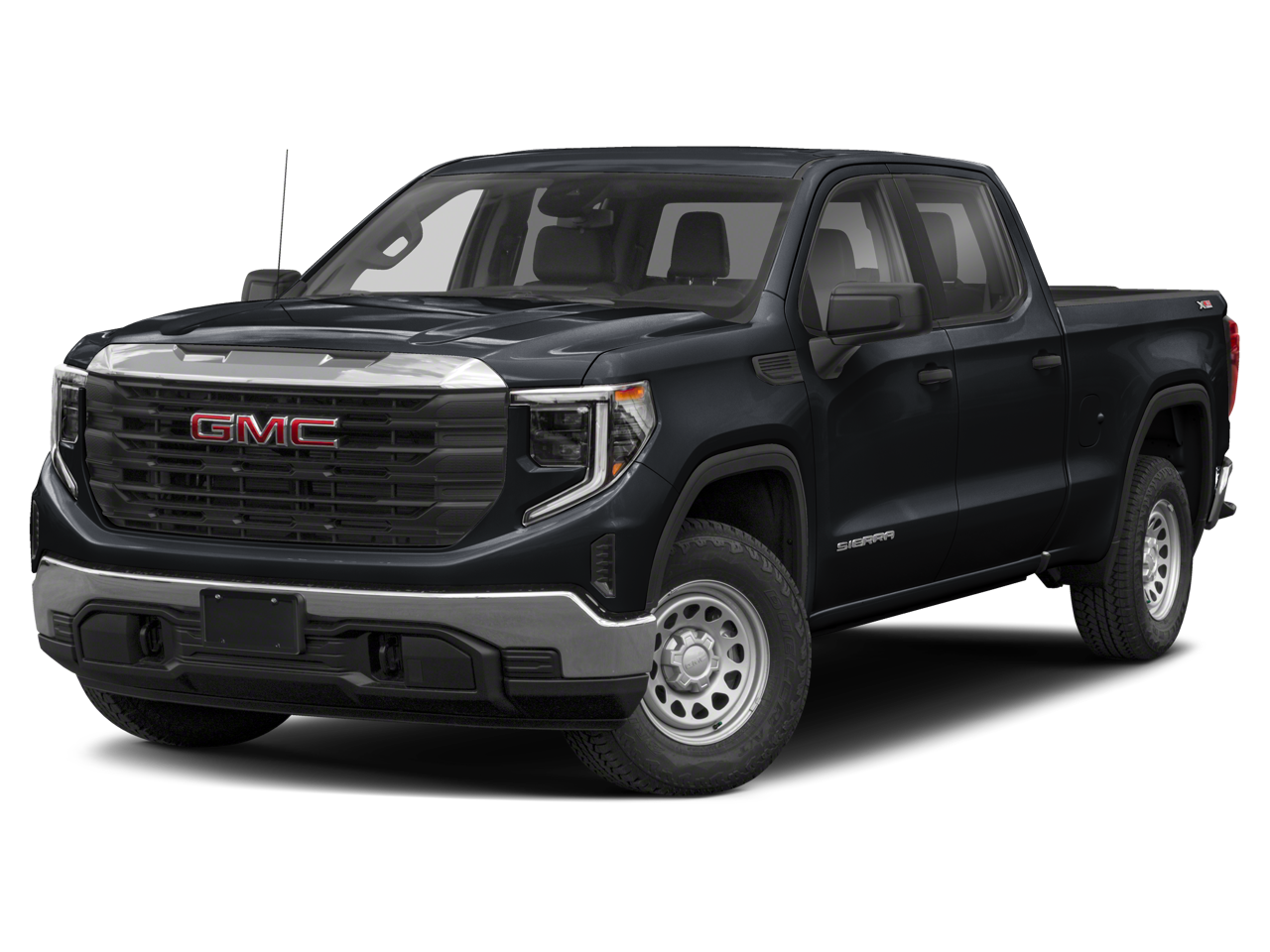 2023 GMC Sierra 1500 Denali Ultimate in Titanium Rush Metallic — front three-quarter view