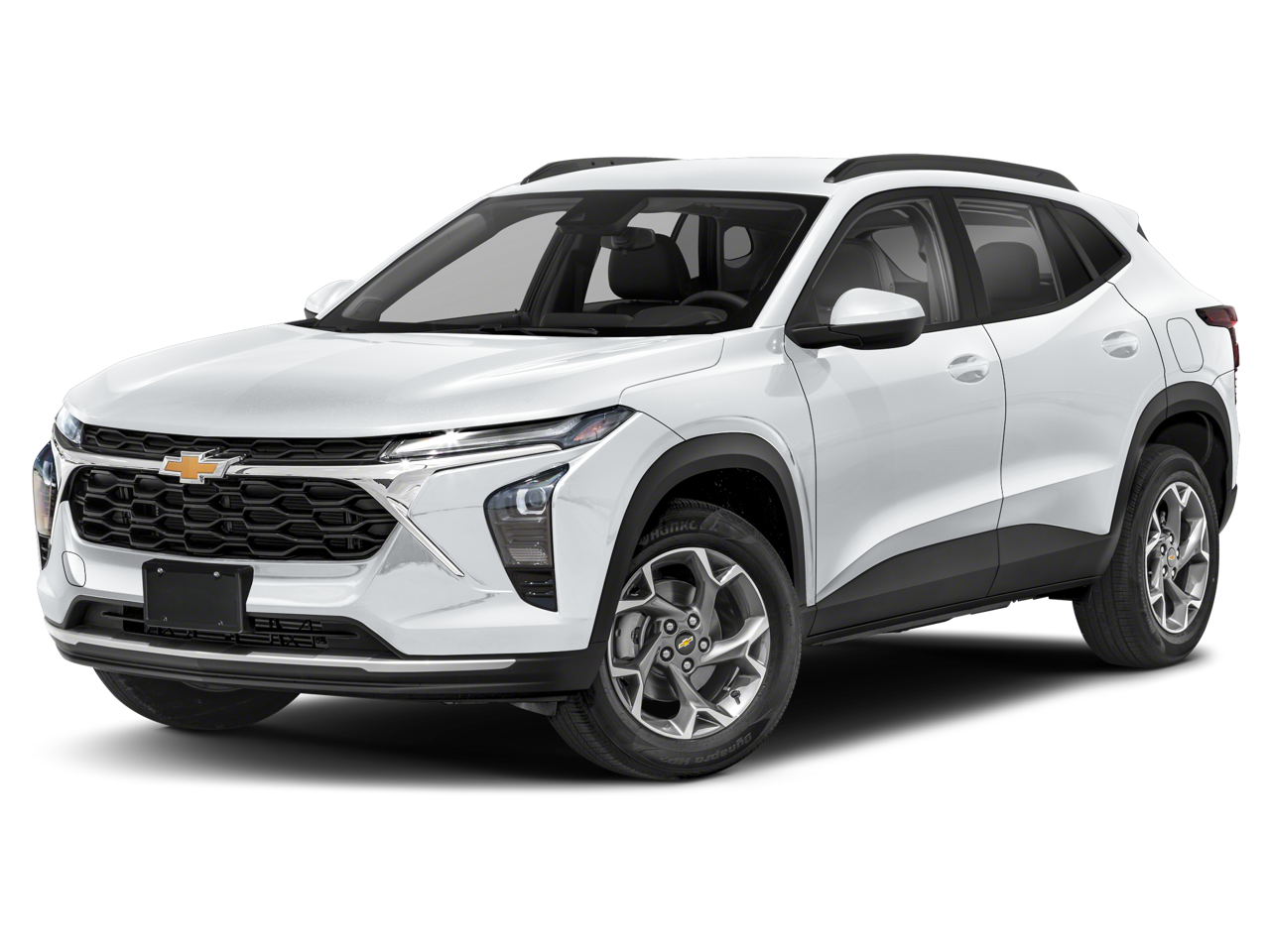 2025 Chevrolet Trax LS in Crimson Metallic — front three-quarter view