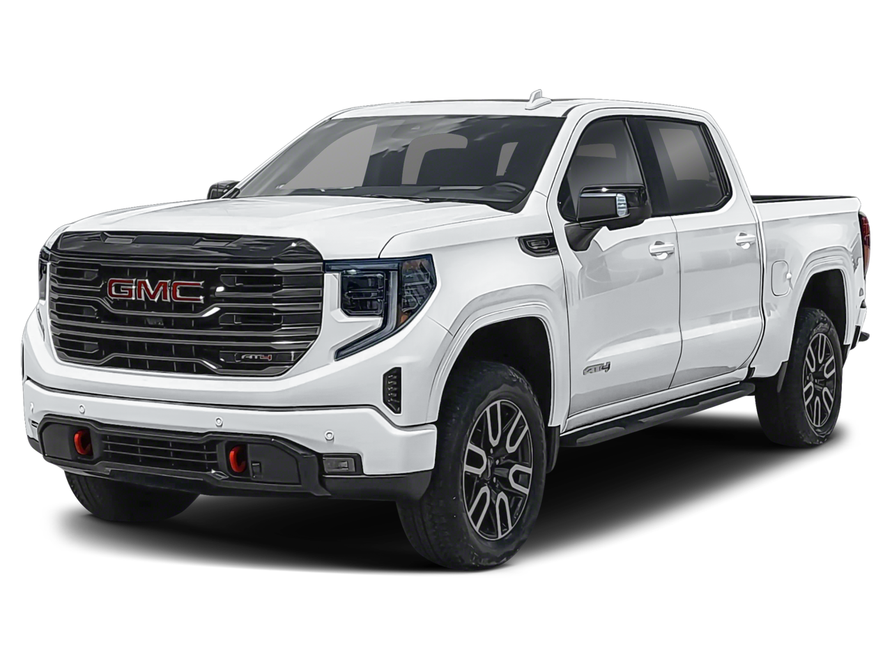 2026 GMC Sierra 1500 AT4 in Sterling Metallic — front three-quarter view