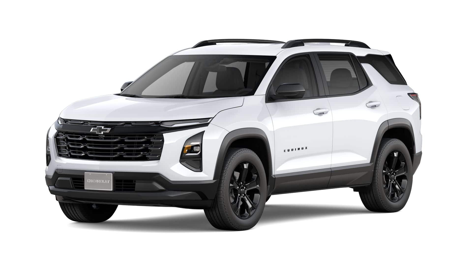 2027 Chevrolet Equinox LT in Summit White — front three-quarter view