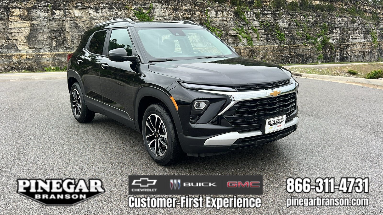 2026 Chevrolet Trailblazer LT in Mosaic Black Metallic — front three-quarter view